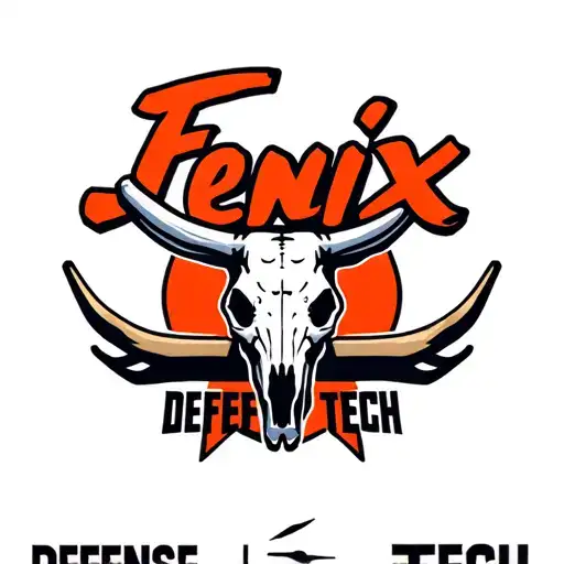 "Fenix Defense Tech" "Fenix Defense Tech" "Fenix Defense Tech" Logo for a defense company based in arizona using the state line and a cow skull. tattoo design idea