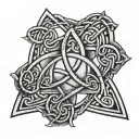 Celtic trinity knot tattoo design idea