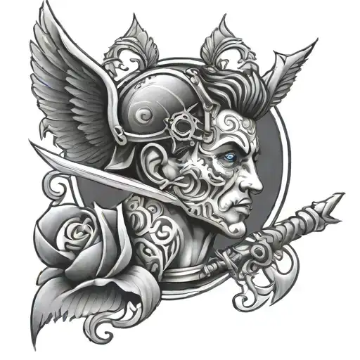 discipline hard work tattoo design idea