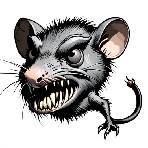 Rat Fink tattoo design idea