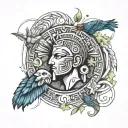 I would like this to be an arm sleeve. I love ancient civilizations like the greek, egyptians, samarians, and the romans tattoo design idea
