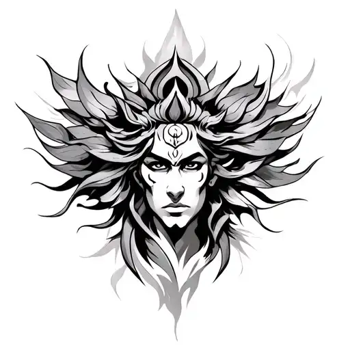 Karna tattoo design idea