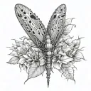 Katydid tattoo design idea