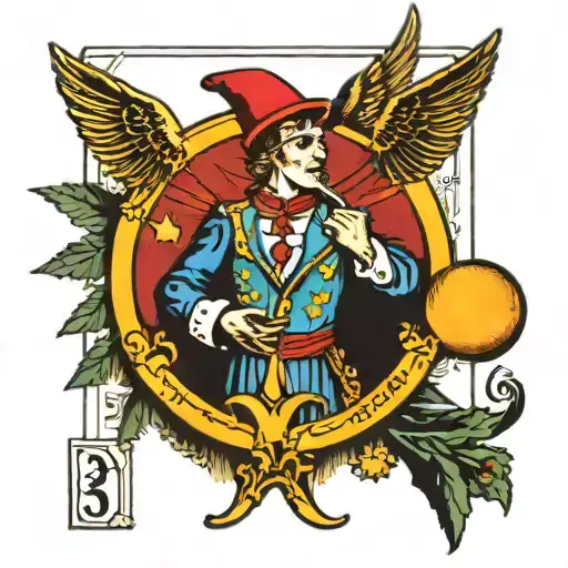 the magician tarot card tattoo design idea