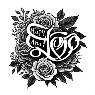 wedding anniversary date tattoo design idea