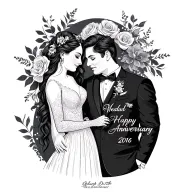 wedding anniversary date tattoo design idea