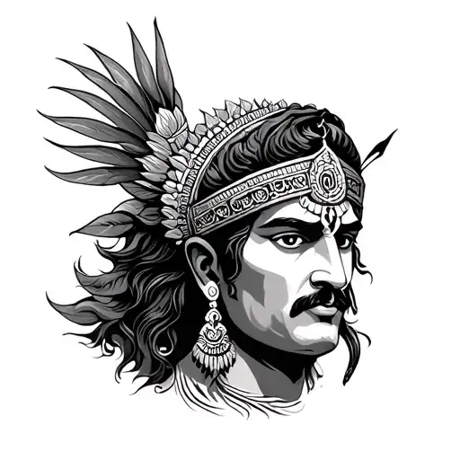 Mahabharat tattoo design idea