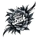 Live Your Dash tattoo design idea