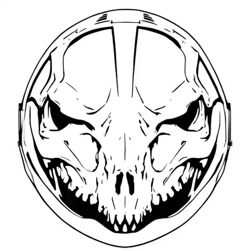 "Dinosaur skull" motorcycle helmet tattoo design idea