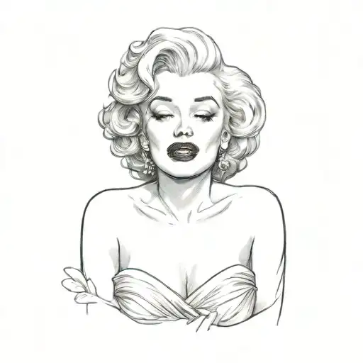marilyn monroe tattoo design idea