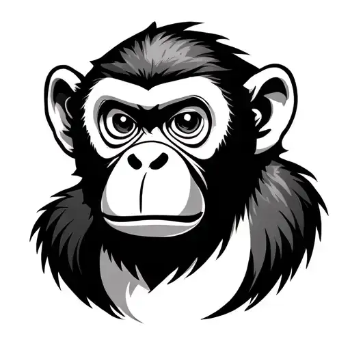 Chinese Monkey tattoo design idea