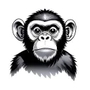 Chinese Monkey tattoo design idea