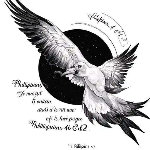 Philippians 4 6 7 tattoo design idea