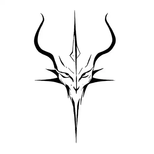 Satan tattoo design idea