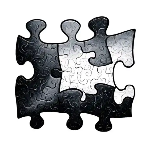Jigsaw Puzzle tattoo design idea