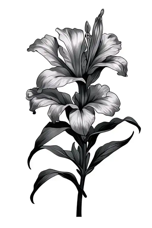 Canna Lily tattoo design idea
