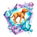 Dog paw print with dungeons and dragons d20 dice tattoo design idea