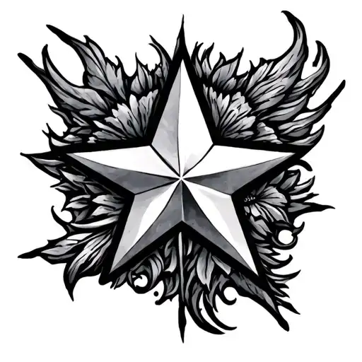 star Alaska tattoo design idea