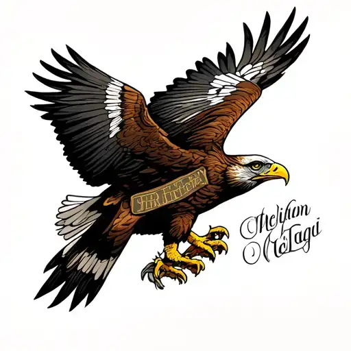 Wedge Tailed Eagle tattoo design idea