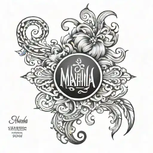 Mahima name tattoo tattoo design idea