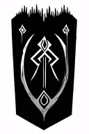 nordic runes tattoo design idea