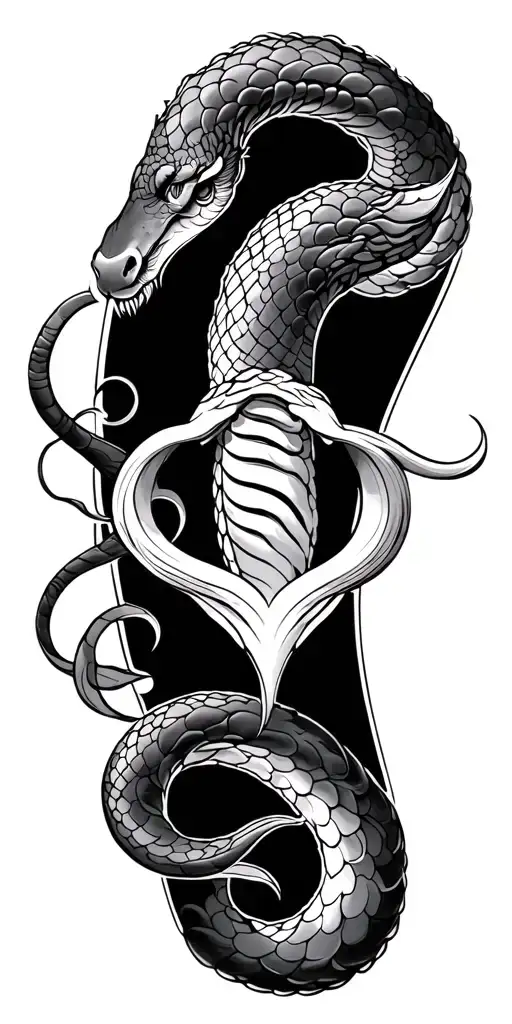 Cancer, Sagittarius, year of the snake and ox tattoo design idea