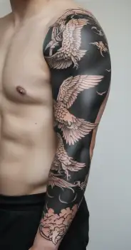 icarus falling tattoo design idea