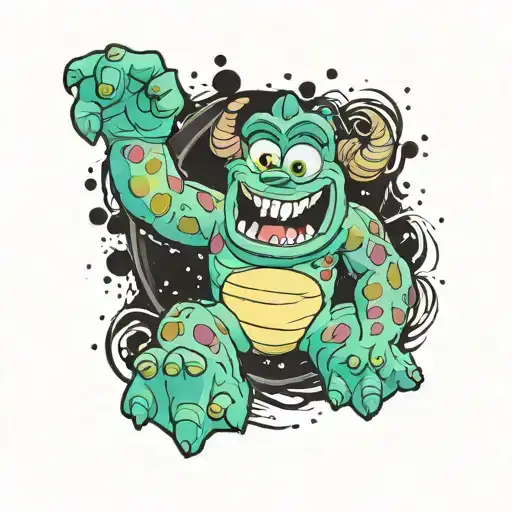 Sully from Monster's Inc tattoo design idea