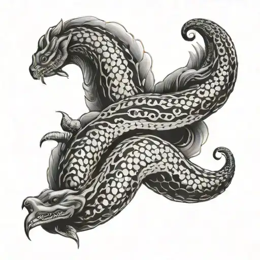 type BOA tattoo design idea