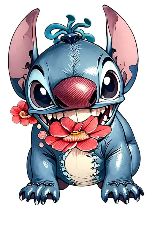 stitch tattoo design idea