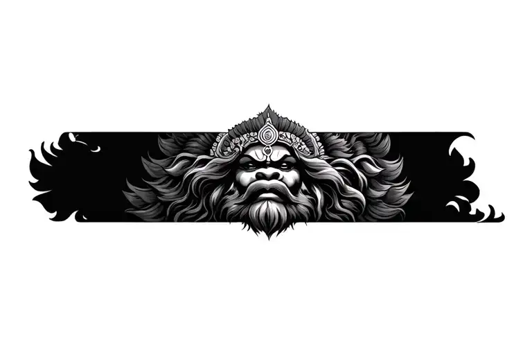 lord narasimha swamy tattoo design idea