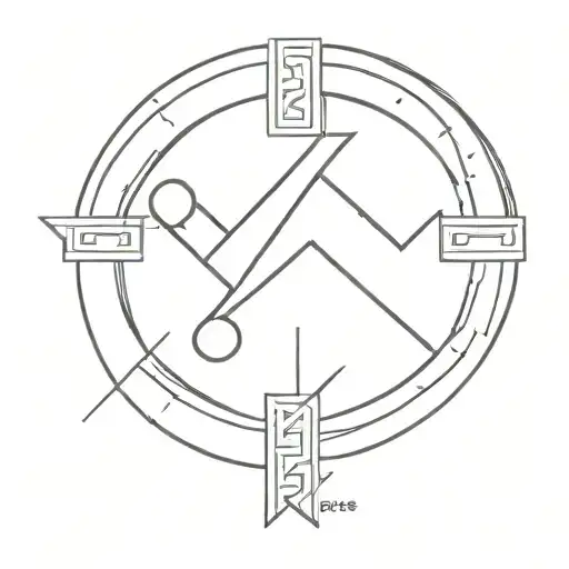 Math greek symbol tattoo design idea