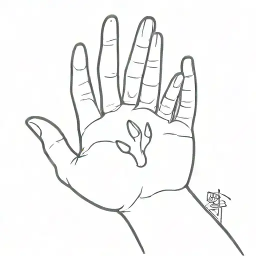 human hand cat paw touch tattoo design idea