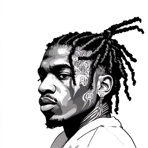 asap rocky tattoo design idea