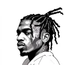 asap rocky tattoo design idea