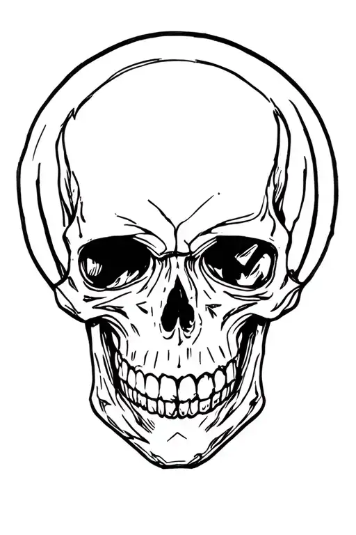 skull tattoo design idea