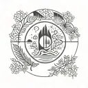 nordic winter solstice tattoo design idea
