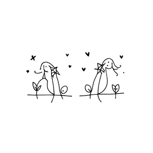 matching tattoo Tweedeldy and Tweedeldum  tattoo design idea