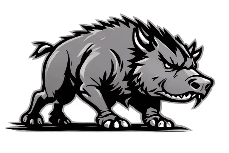Arkansas razorbacks logo tattoo design idea