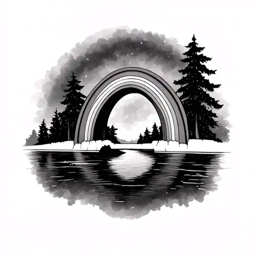 Rainbow Bridge tattoo design idea