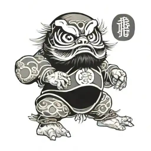 DARUMA DOLL tattoo design idea
