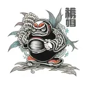 DARUMA DOLL tattoo design idea