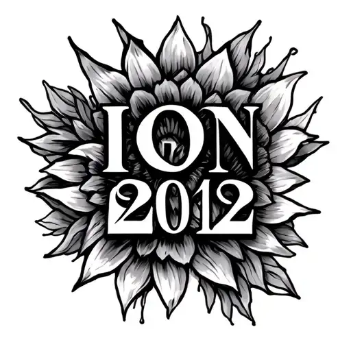 Get me a tattoo for about 250 euros. I want it to be the name ION and the year 2012. I want it to be on my forearm. I wa tattoo design idea