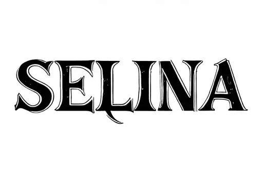"Selina" tattoo design idea