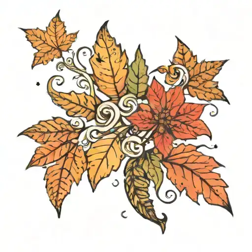 based off of "autumn leaves" by ed sheeran but specifically the lyrics "do you ever wonder if the stars shine out for yo tattoo design idea