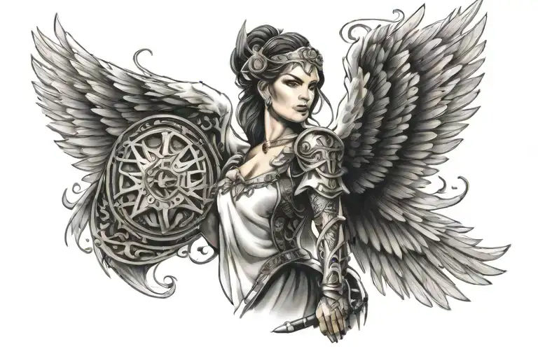 Valkyrie tattoo design idea