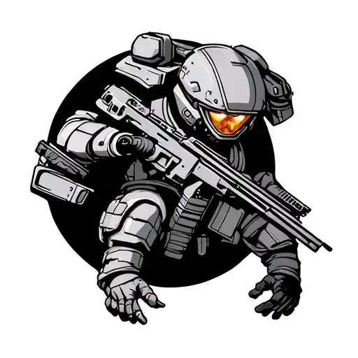 Helldivers tattoo design idea