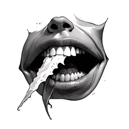throat slit my throat tattoo design idea