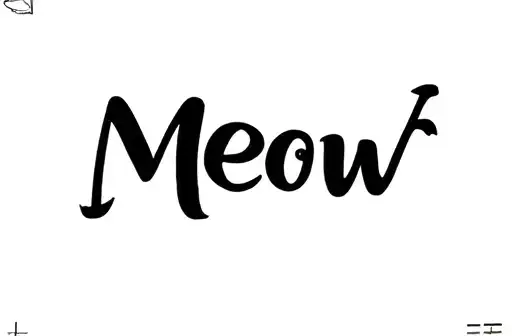 " Meow" tattoo design idea