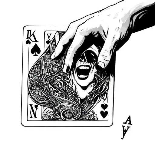 played the hand I was delt with laugh now cry later and a hand of cards  tattoo design idea